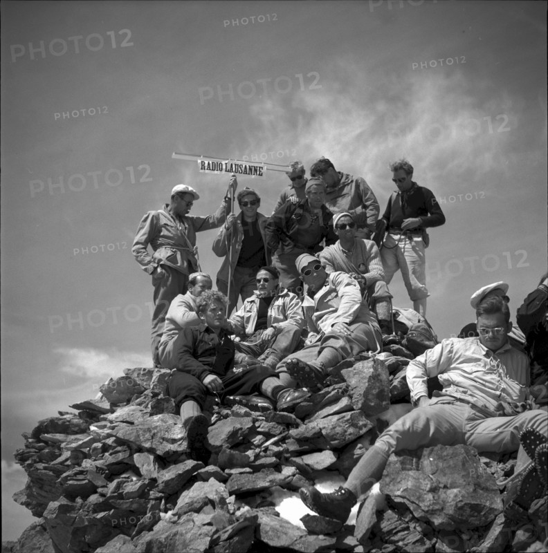 Mountaineering reportage radio Lausanne 1950