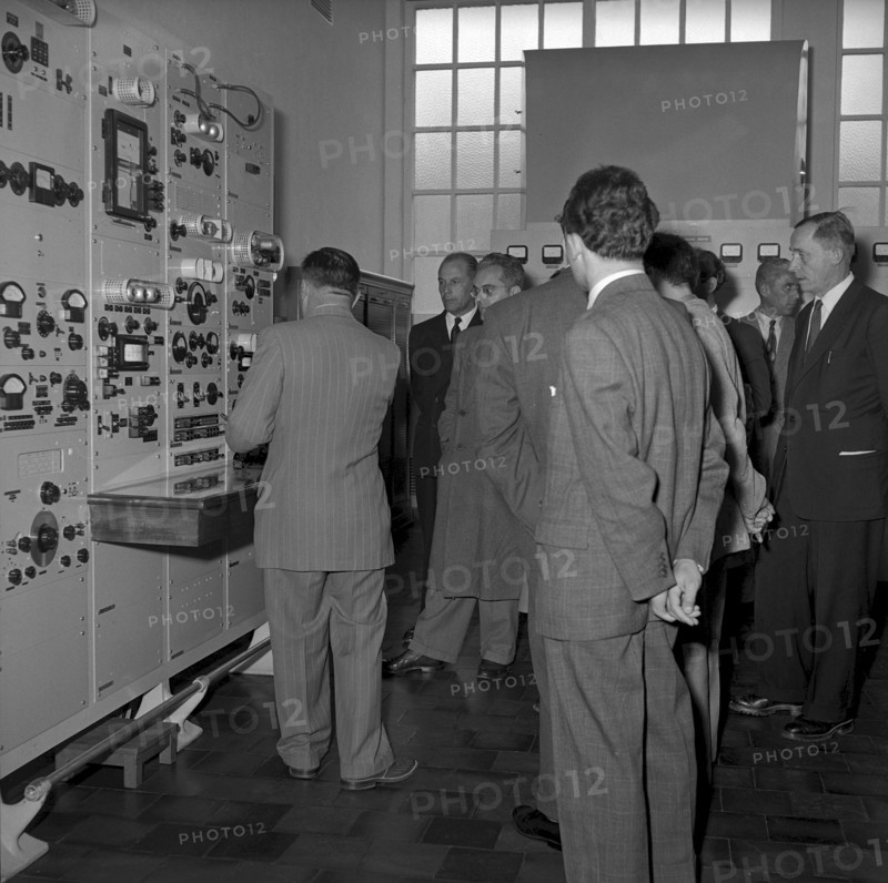 Opening of the enlarged radio station Monte Ceneri 1952
