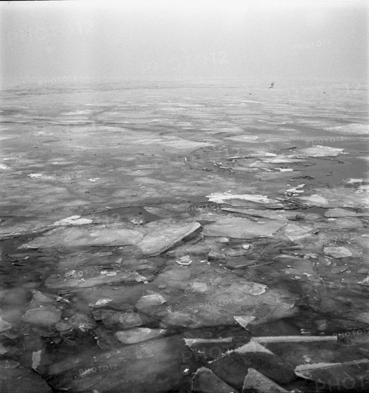 Ice floes on Lake Zurich 1941
