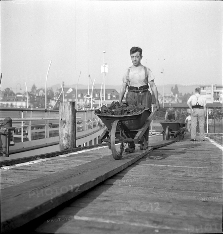 Stoker onboard of the Steamer ""Stadt Zurich"" 1942