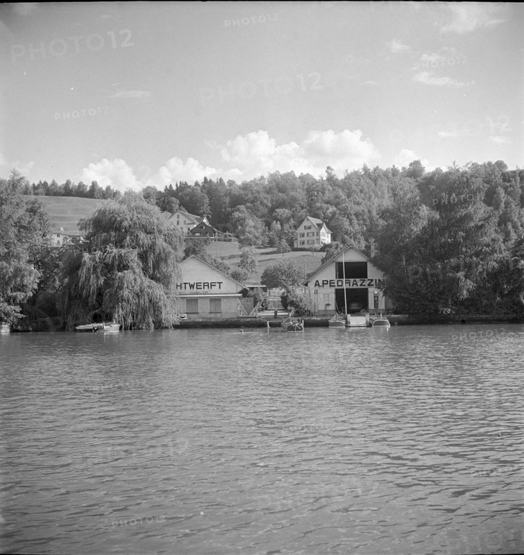 Pedrazzini yacht- and shipyard in Bach and Diessenhofen 1947