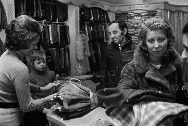Charles Aznavour, winter holiday in Crans Montana 1971