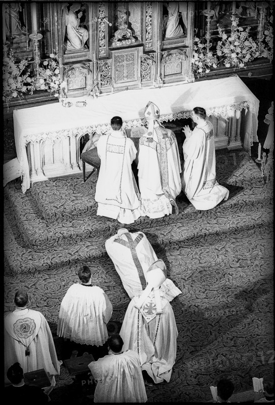 Future cardinal Charles Journet at his bishop consecration in Fribourg 1965