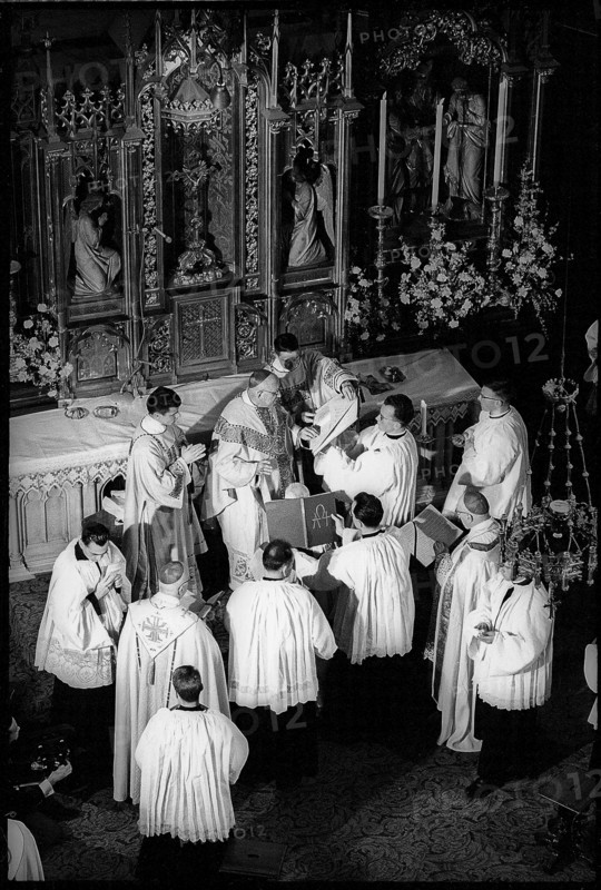 Future cardinal Charles Journet at his bishop consecration in Fribourg 1965