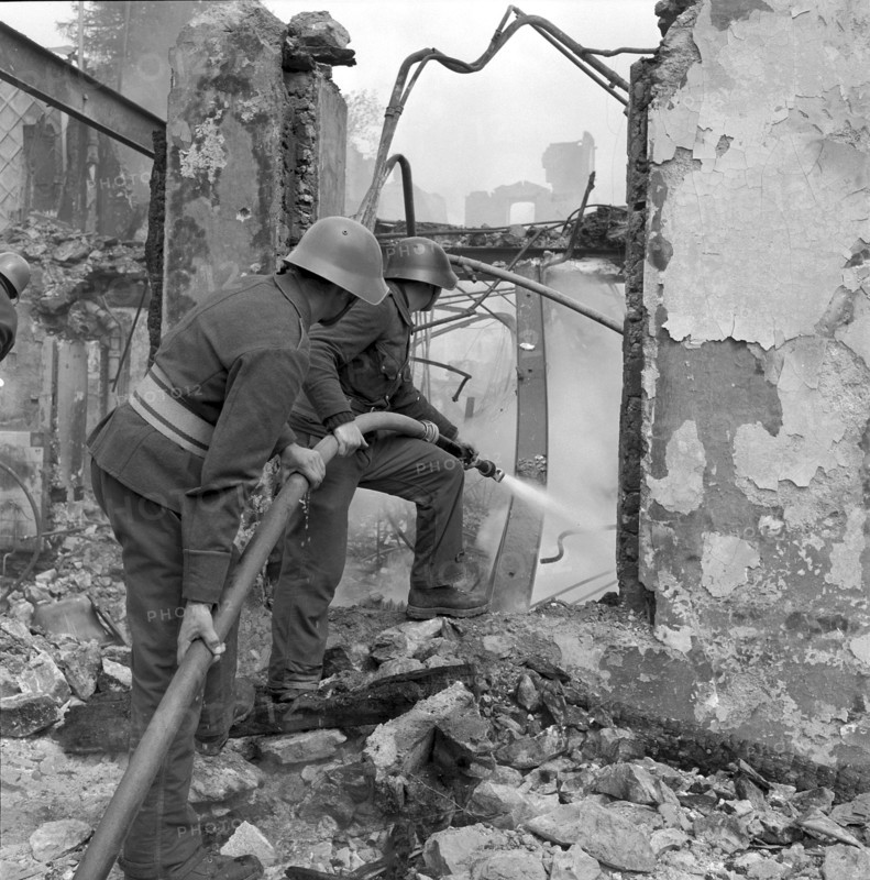 Burning down of the Grand Hotel Diablerets, Les Diablerets 1956