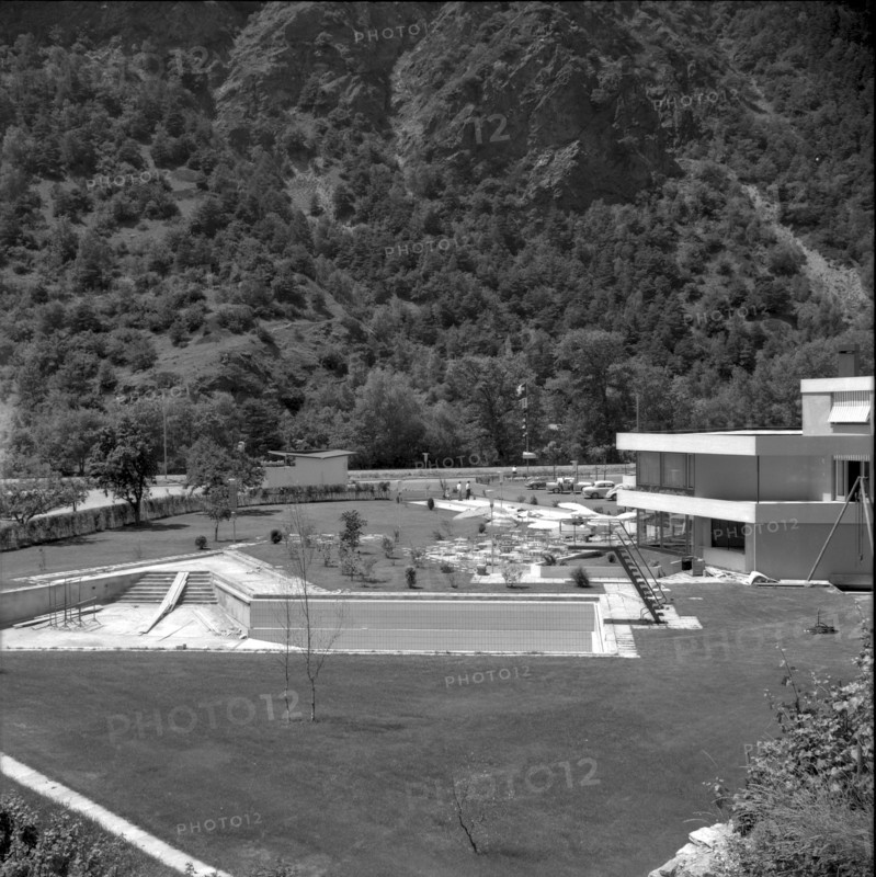 New swimming pool in Visp 1961
