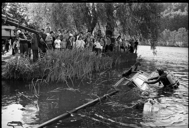 Cleaning of lake Rotsee 1972