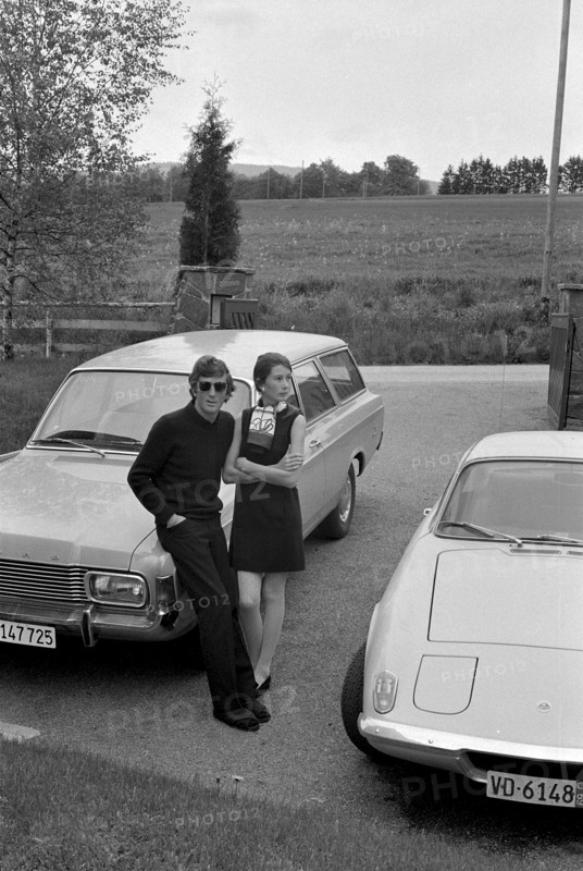 Jochen Rindt, Austrian race driver, with his wife Nina, 1969