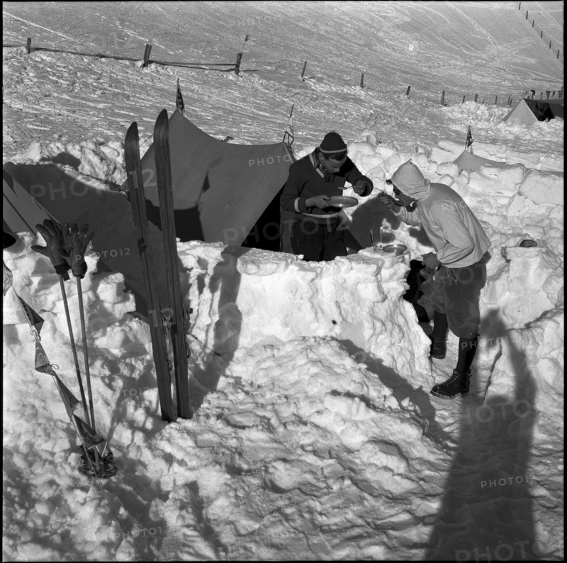 10th Swiss and International New Year's tent camp, Adelboden 1953