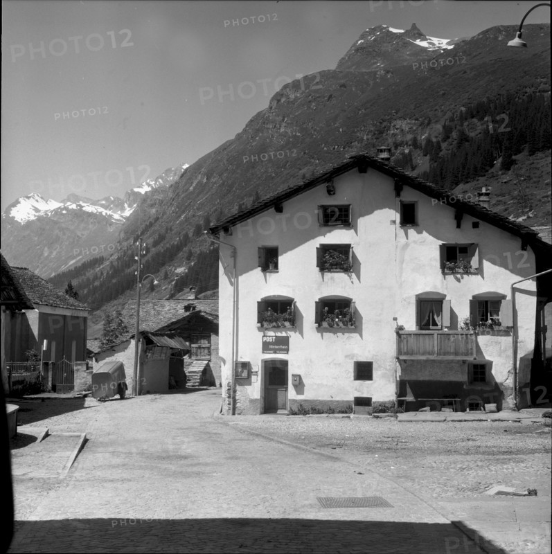 Post office in Splugen Hinterrhein 1961