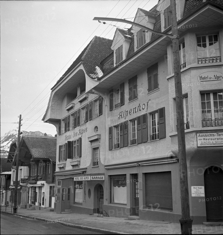 Hotel Alpenhof, des Alpes, Spiez 1951