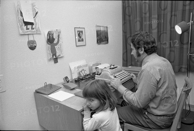 Hansjorg Erni and his daughter, Zurich 1971