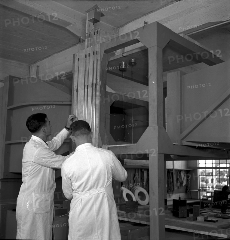Technical college for airplane technicians at Dornier company in Altenrhein, 1942