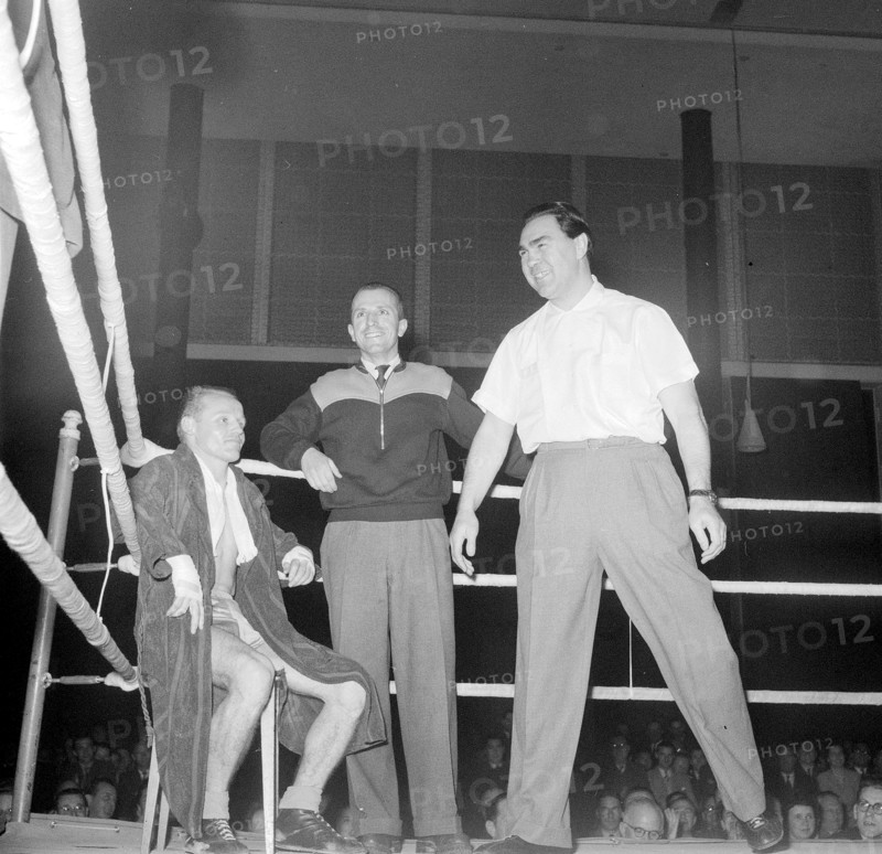 Professional fight Zurich 1951: Etter vs Cardinale. Schmeling as referee