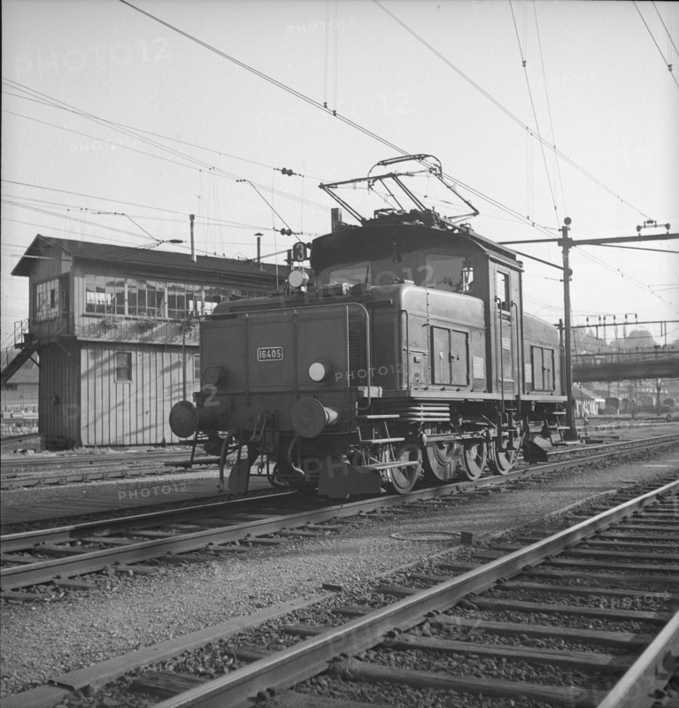 Swiss Federal Railways engine 16405, Lucerne 1949