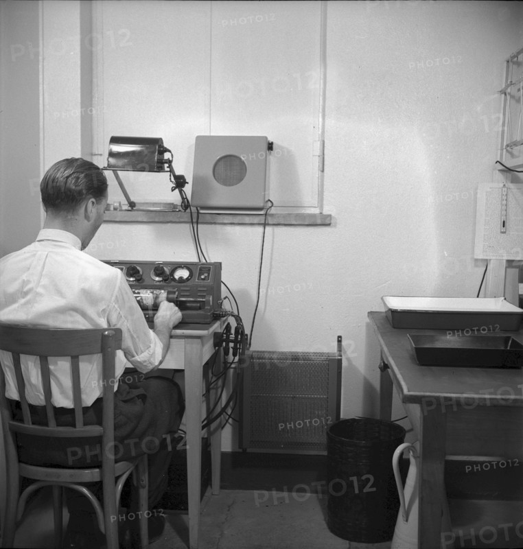 Facsimile transmission, data transfer, radio-photogram, Prangins 1943
