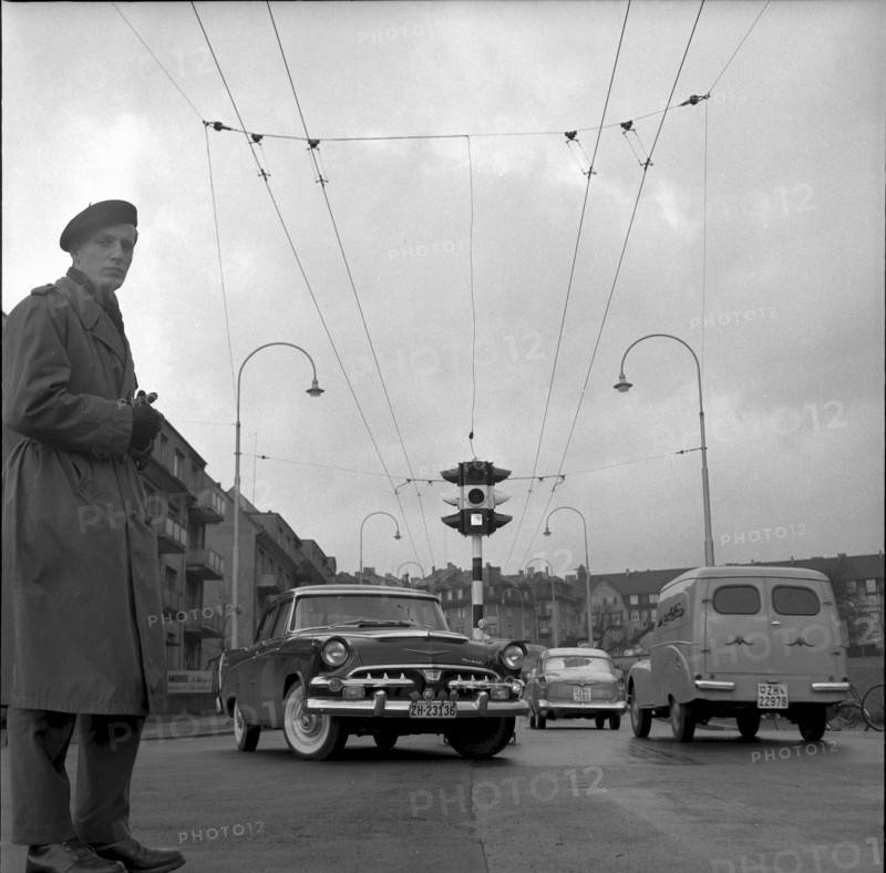 Kornhausbrucke Zurich, traffic lights 1958