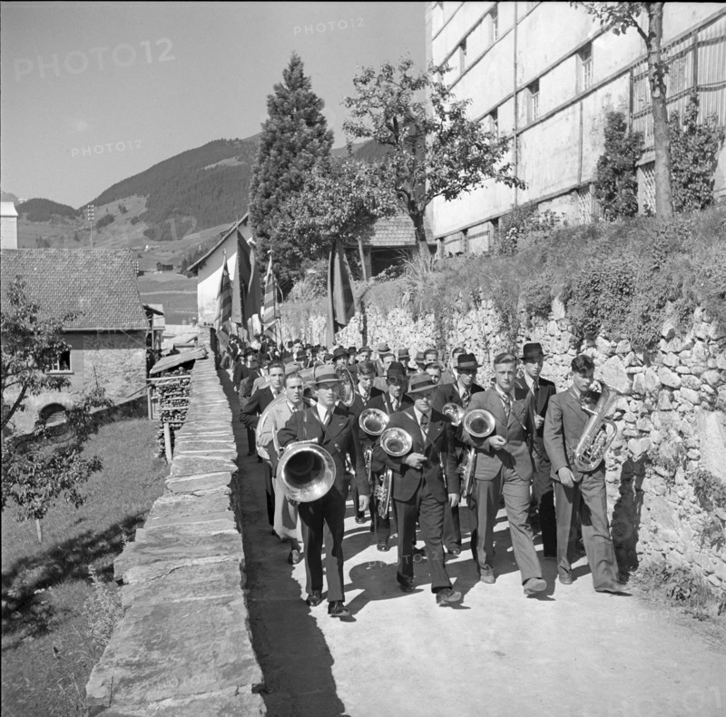 Saint Placidus celebration in Disentis 1940