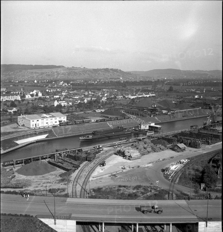 Rhine port Basle 1948