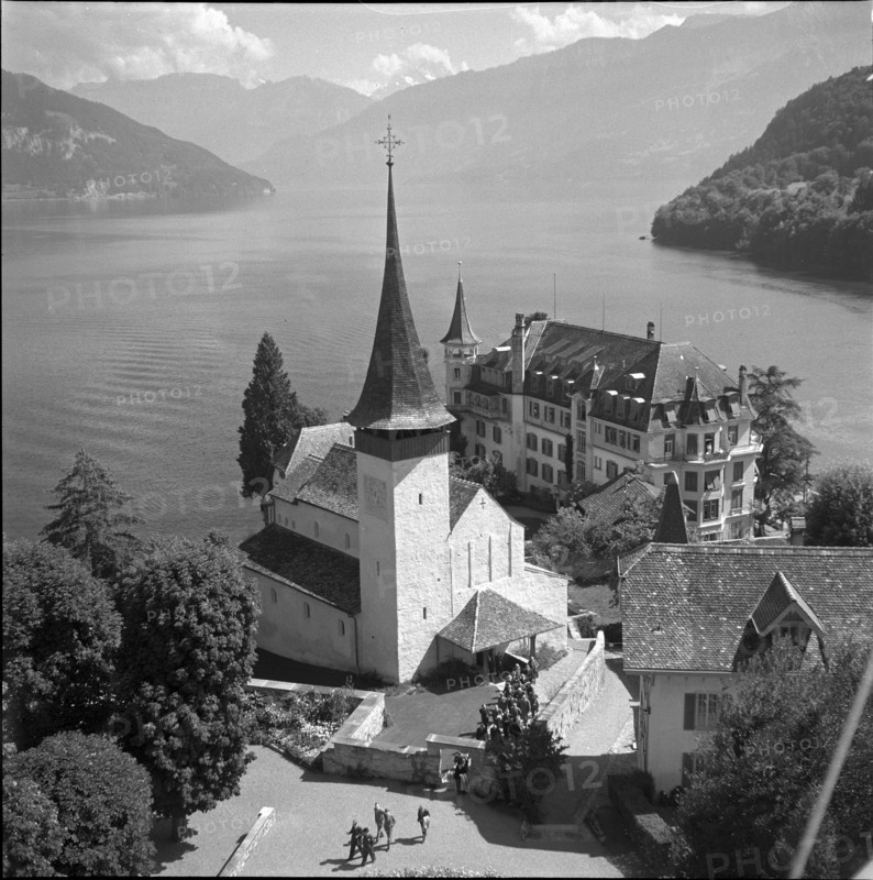 Swiss diplomats excursion, Spiez 1951: Castle Spiez