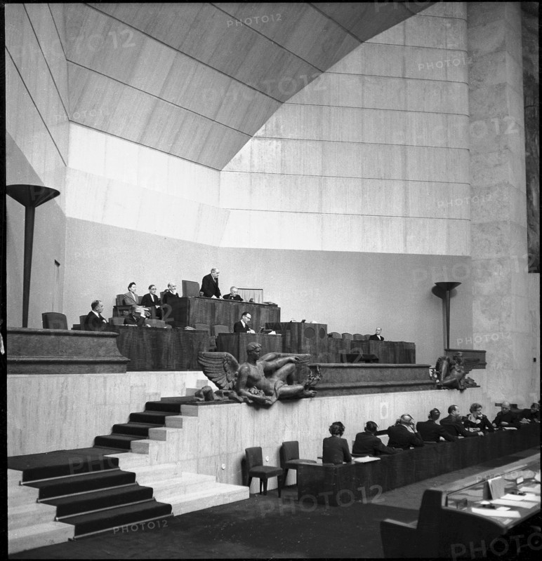 Last League of Nations session at Palais des Nations, Geneva 1946
