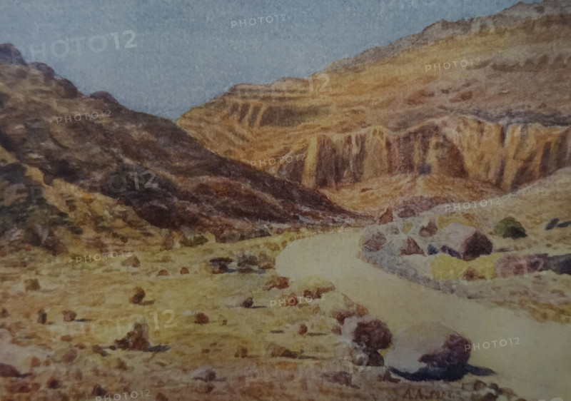 Valley of the Kings  Illustration from the book ""In the Land of Amon-Ra Essays on Egypt"" Author AN Lvov  1911