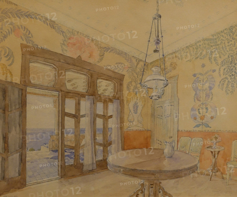 Novy Kuchuk-Koy, Yalta 1913 Pyotr Utkin (1877-1934) Watercolour