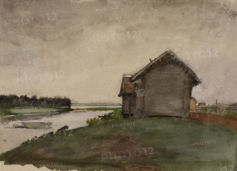 Gray Day 1898 Serov Valentin (1865-1911) Watercolour on paper