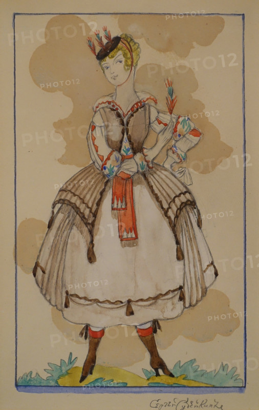 Theatrical costume design 1910s Sergei Sudeikin (1882-1946)