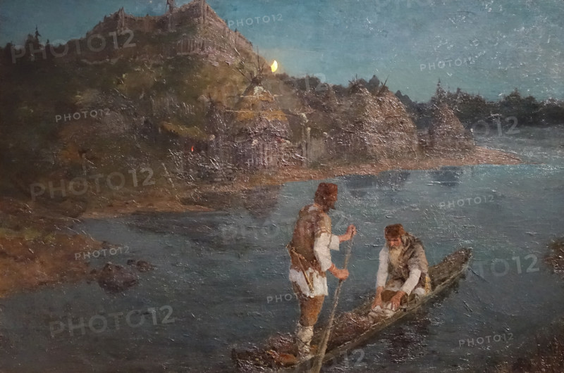 Messenger One clan rose against another 1897 From the ""Early Rus Slavs"" series Roerich Nicholas Konstantinovich (1874-1947)