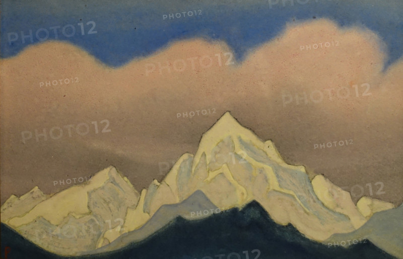 Pink Cloud Himalayas 1946 Roerich Nicholas Konstantinovich (1874-1947)