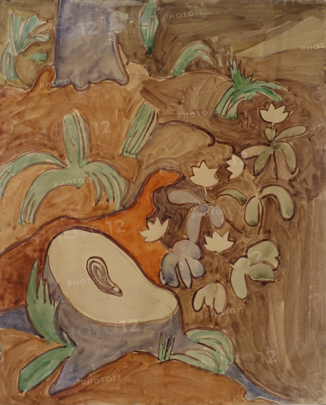 Tree stump 1906 Elena Genrikhovna Guro (1877-1913)