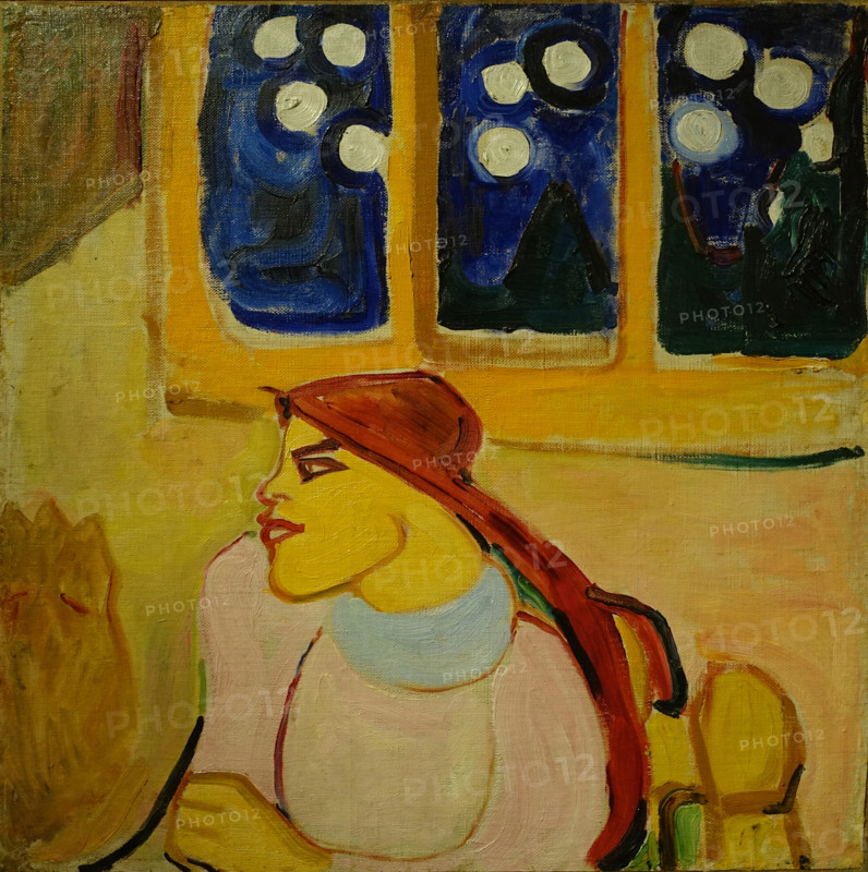 Woman in a Headscarf Scandinavian Princess 1910 Guro Elena (1877-1913)