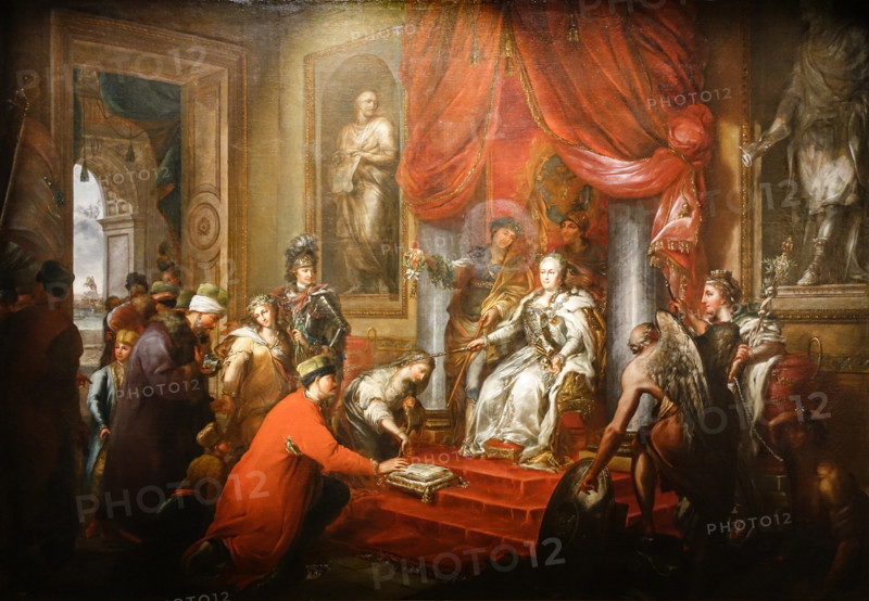 Catherine II Gives Laws to Taurida 1791  Hüne (Hühne) Andreas Caspar (1749–1813)
