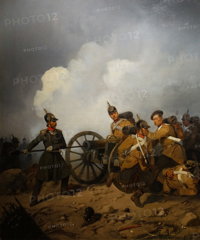 A Combat episode of the Eastern War of 1854-1856 1856 Vasily Nikolaevich Maksutov (1826-1886)