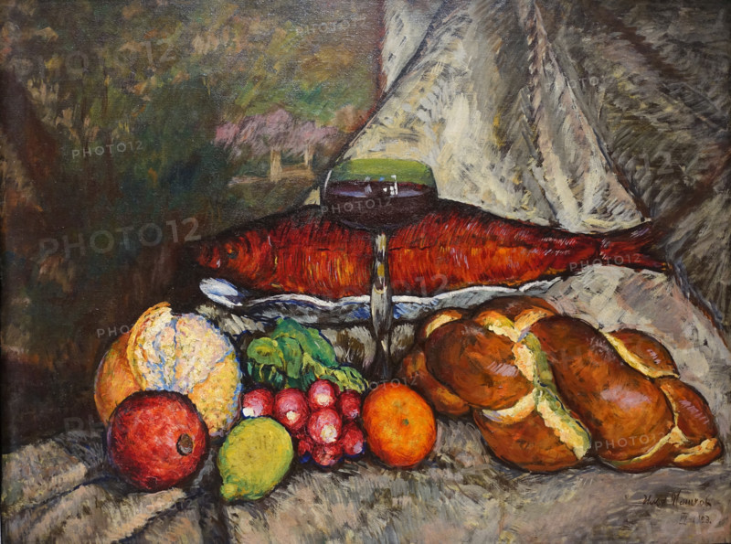 Still Life with Red Fish Still Life with a Pollan 1923 Mashkov Ilya Ivanovich (1881-1944)