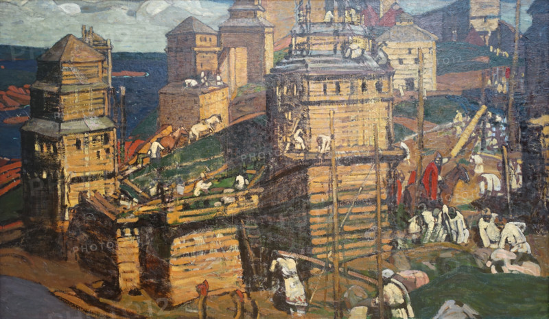 Building the City 1902 Roerich Nicholas Konstantinovich (1874-1947)