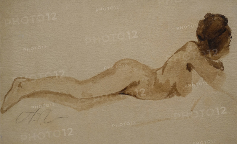 Reclined Female Model Late 1900s Anna Golubkina (1864-1927)