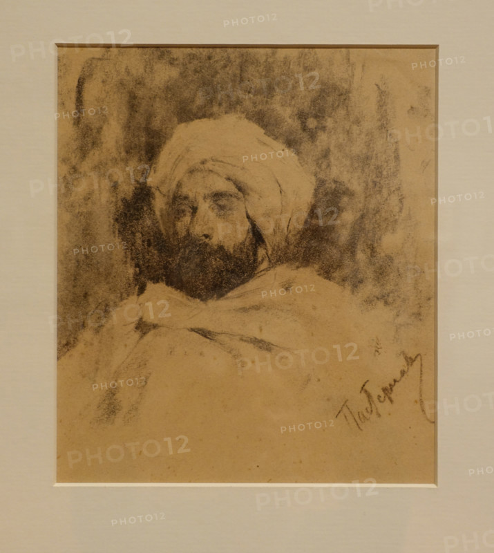 Portrait of Isaac Levitan in Bedouin Attire 1887 Leonid Pasternak (1862-1945)