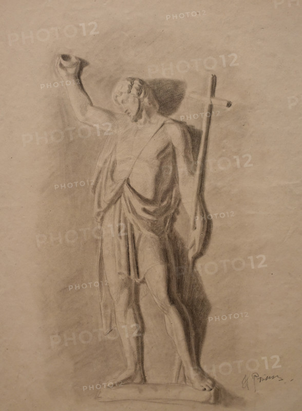 John the Baptist 1864 Ilya Repin (1844-1930) Graphite pencil on paper