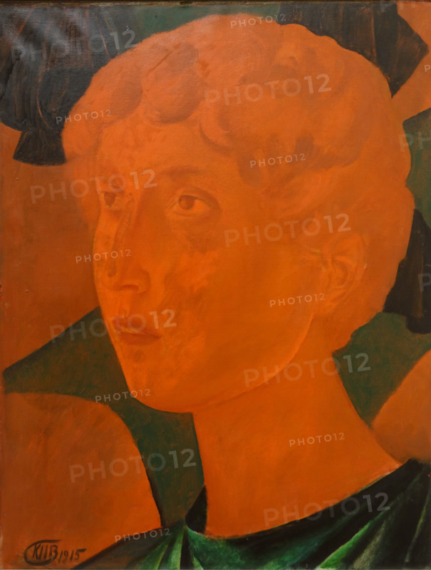 Head of a Youth Red Angel 1915 Kuzma Sergeevich Petrov-Vodkin (1878-1939)