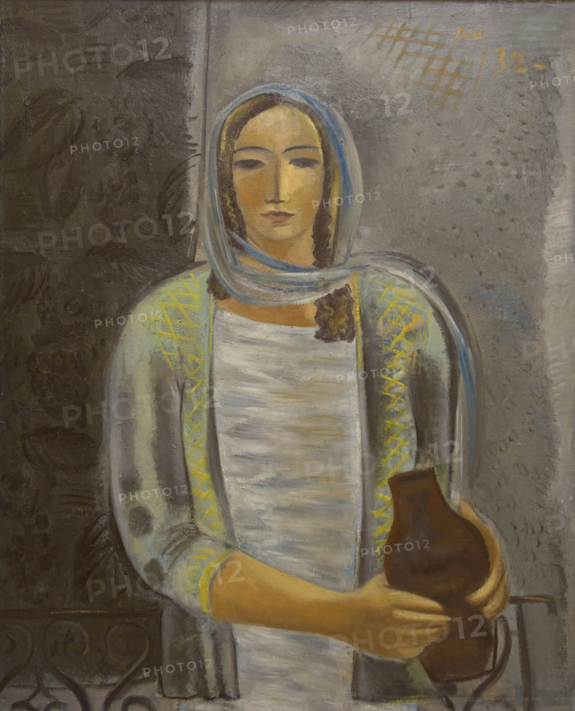 Woman in Green 1932 Alexander Vasilyevich Shevchenko (1883-1948)