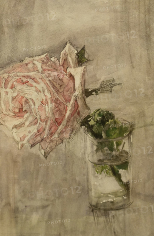 Rose 1904 Vrubel Mikhail (1856-1910) Watercolour and graphite pencil on paper