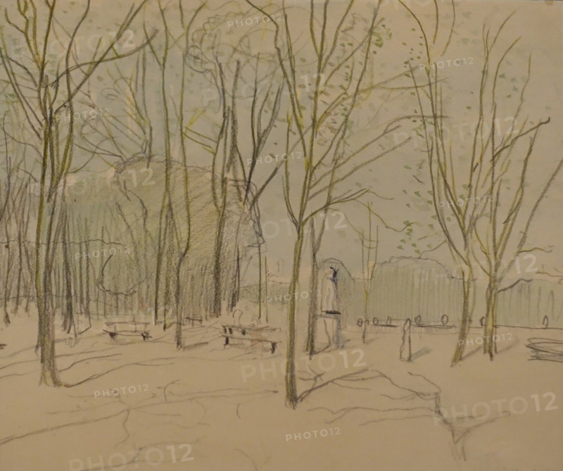 Versailles Park 1897 Konstantin Somov (1869-1939) Graphite pencil and gouache on paper