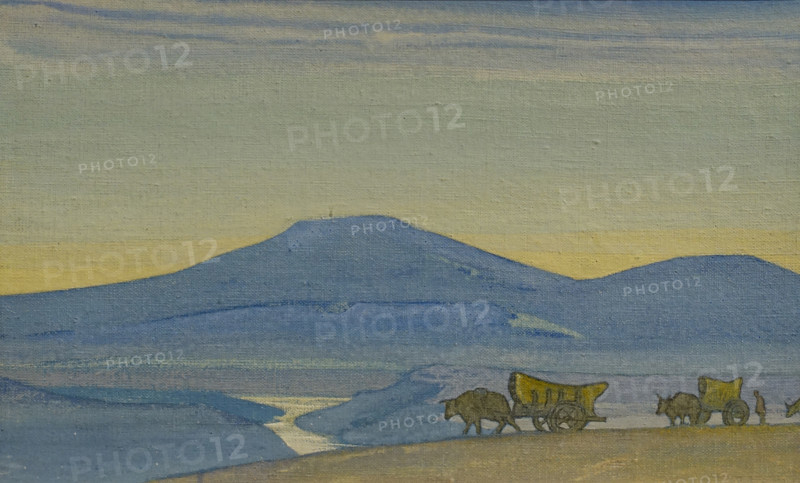 Caravan From the series Genghis Khan 1931 Nicholas Konstantinovich Roerich (1874-1947)