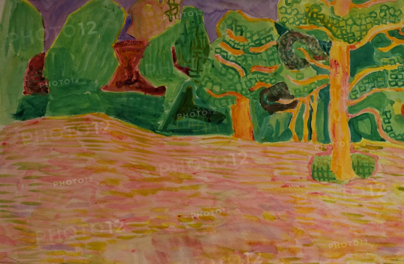 Pine Trees 1910s Elena Genrikhovna Guro (1877-1913)