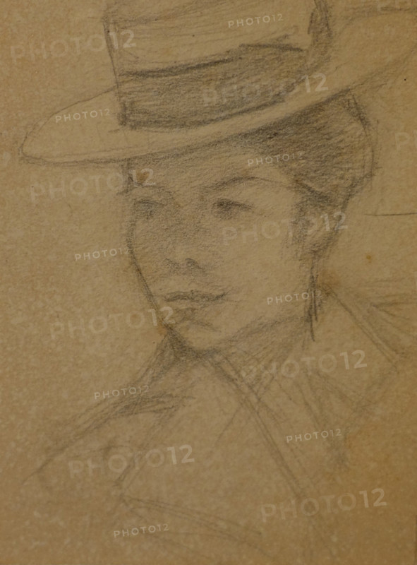 Portrait of Elena Guro (1877-1913) 1903-1905 Mikhail Vasilyevich Matyushin (1861-1934)