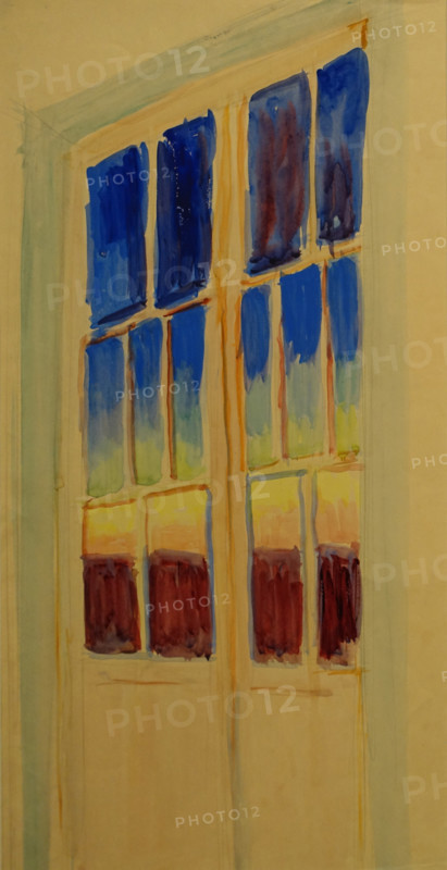 Glass door 1910s Mikhail Vasilyevich Matyushin (1861-1934)
