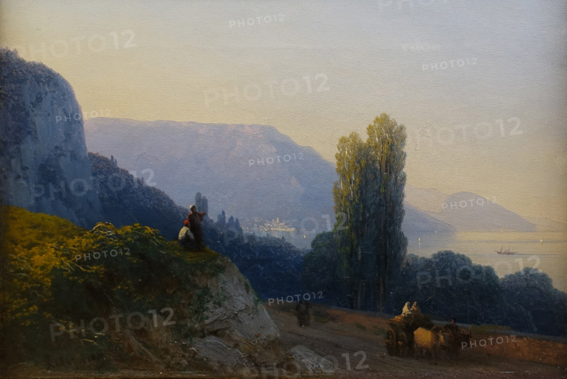 On the road to Yalta 1860s Aivazovsky Ivan Konstantinovich (1817-1900) Oil on canvas