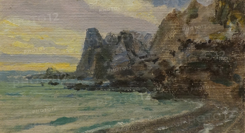 Study Rocks near Sudak Early of the 20th century Polenov Vasily Dmitrievich (1844-1927)